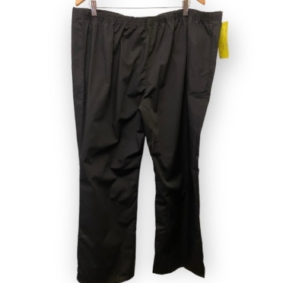Natural Uniforms NWT Sz 3X Scrub Pants Black Plus Size Drawstring Pockets - Picture 2 of 7